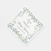 Land groen Baby Koppels Douche / Sprinkle Servet (Hoek)