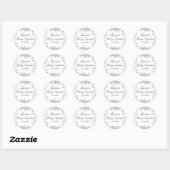 Land groen Baby Sprinkle Ronde Sticker (Vel)
