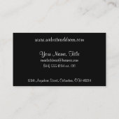 Land Groen geruite lint w / Hearts Visitekaartje (Achterkant)