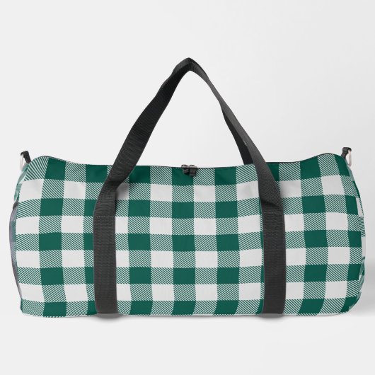 Land Groen Grijs Buffel geruit Plunjezak (Achterkant)