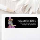 Land Halloween Witch Return Address Labels (Insitu)