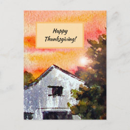 Land Happy Thanksgiving Briefkaart