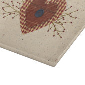 land hart glas snijplank (Hoek)