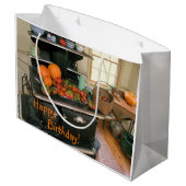 Land Harvest Cookstove Birthday Groot Cadeauzakje (Achterkant Gekanteld)