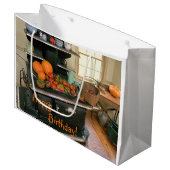 Land Harvest Cookstove Birthday Groot Cadeauzakje (Voorkant Gekanteld)