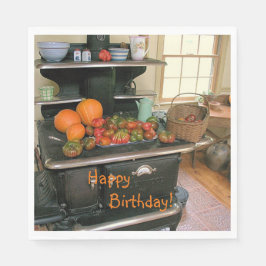 Land Harvest Cookstove Birthday Servet