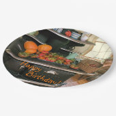 Land Harvest Cookstove Papieren Bordje (Gekanteld)