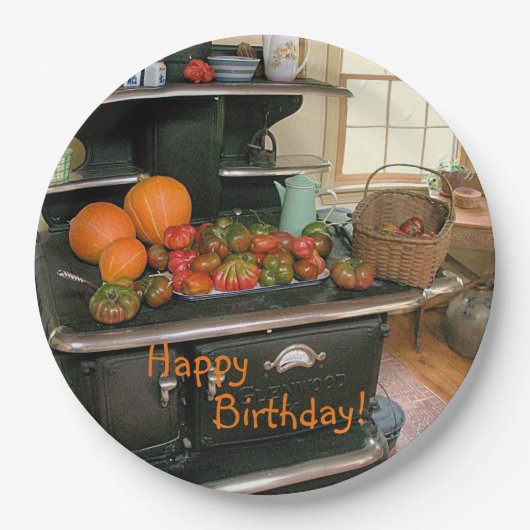 Land Harvest Cookstove Papieren Bordje (Voorkant)