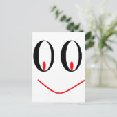 Land heeft groene ogen met een gekke glimlach briefkaart (Staand voorkant)