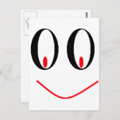 Land heeft groene ogen met een gekke glimlach briefkaart (Voorkant / Achterkant)