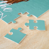 land heifer highland koe met zonnebloemen boerderi legpuzzel (Zijkant)