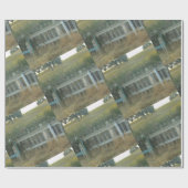 Land hek in wijn land cadeaupapier (Vlak)