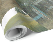 Land hek in wijn land cadeaupapier (Rol Hoek)