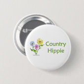 Land Hippie Ronde Button 5,7 Cm (Voorkant /achterkant)