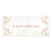 Land Holiday Wood Cadeaubon Reclamekaart (Voorkant)