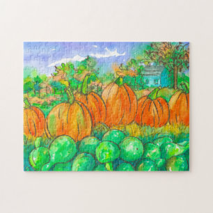 Land Home Pumpkin Patch Naherfst Season Legpuzzel