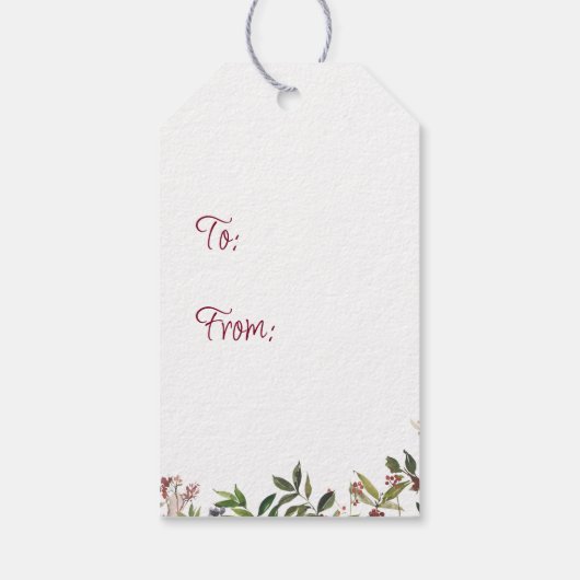 Land Home Snow Wereldbol CadeauLabel (Achterkant)