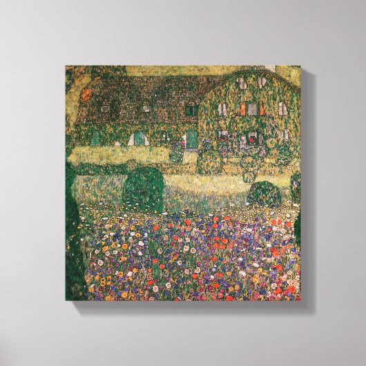 Land House by the Attersee, c.1914 Canvas Afdruk (Voorkant)