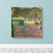 Land House by the Attersee, c.1914 Canvas Afdruk (Insitu (Houten vloer))