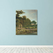 Land House Canvas Afdruk (Insitu (Houten vloer))