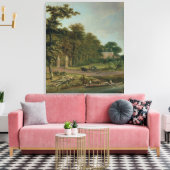 Land House Canvas Afdruk (Insitu (Woonkamer))