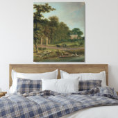 Land House Canvas Afdruk (Insitu (Slaapkamer))