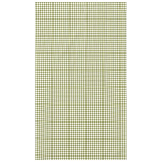Land House Green Checkered Gingham Rustic Tafelkleed (Voorkant)