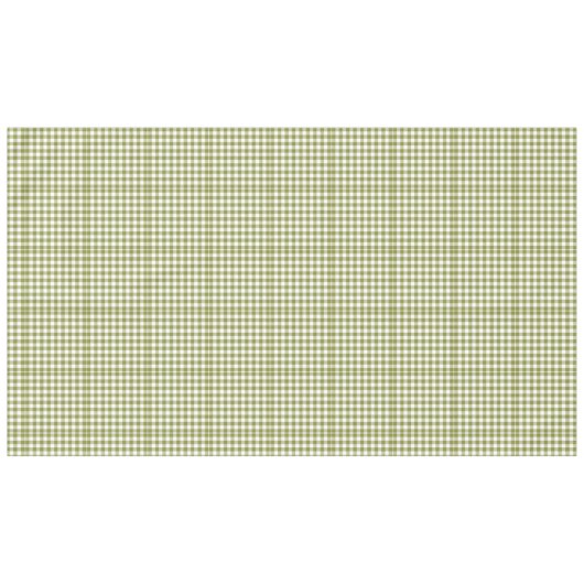 Land House Green Checkered Gingham Rustic Tafelkleed (Voorkant (Horizontaal))