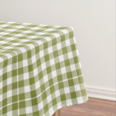 Land House Green Checkered Gingham Rustic Tafelkleed (Voorbeeld)