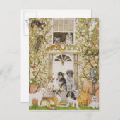 Land House Party Uitnodiging Briefkaart (Voorkant / Achterkant)