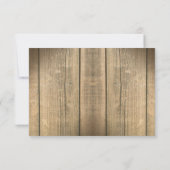 Land Hout Hart Bruiloft RSVP Ontwerp (Achterkant)