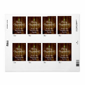 Land  Hout Merry Christmas Gift Label (Full Sheet)