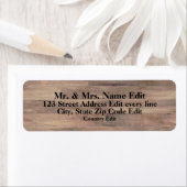 Land hout retour adres label (Insitu)