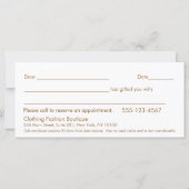 Land , houten Boutique Cadeaubon (Achterkant)