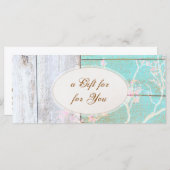 Land , houten Boutique Cadeaubon (Voorkant / Achterkant)