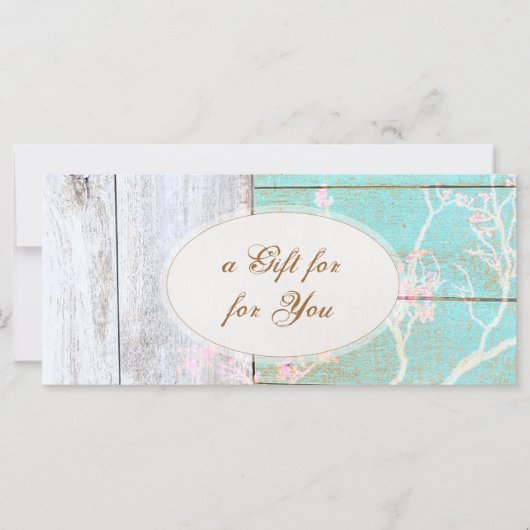 Land , houten Boutique Cadeaubon (Voorkant)