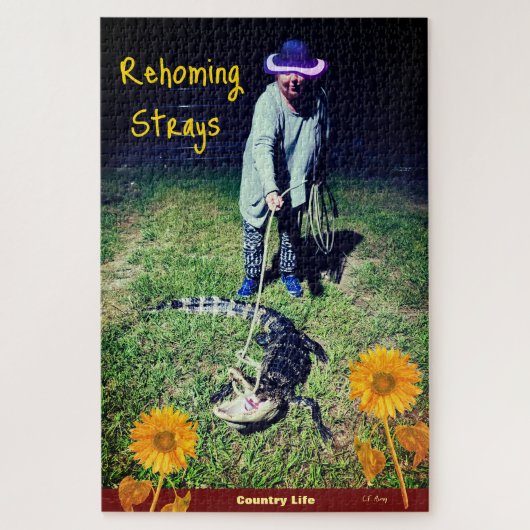 Land Humor — Rehoming Strays Legpuzzel (Verticaal)