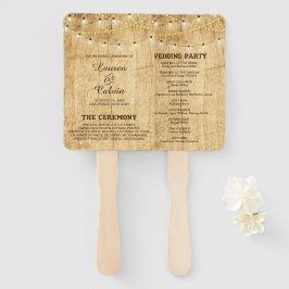 Land Huwelijksceremonie Programma Fan Handwaaier