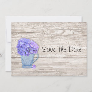 Land Hydrangea sparen de datum Save The Date