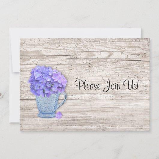 Land Hydrangea Weddenschap Kaart (Voorkant)