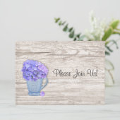 Land Hydrangea Weddenschap Kaart (Staand voorkant)