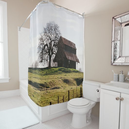 Land in de Herfst..... Douchegordijn (In situ)