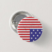 Land in nood ronde button 3,2 cm (Voorkant /achterkant)