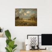 Land in Picardy, Théodore Rousseau Fine Art Poster (Thuiskantoor)