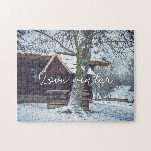 Land in sneeuw legpuzzel (Horizontaal)