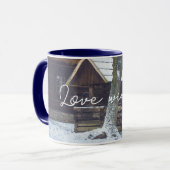 Land in sneeuw mok (Voorkant links)