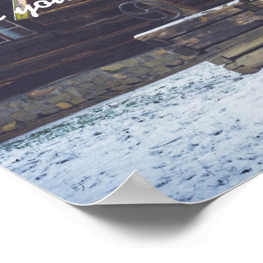 Land in sneeuw poster (Hoek)