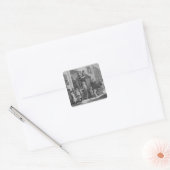 Land Inn Yard, 1747 Vierkante Sticker (Envelop)