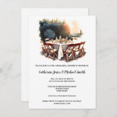 Land Italiaans Toscaans diner landschap waterverf Kaart (Voorkant / Achterkant)