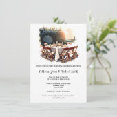 Land Italiaans Toscaans diner landschap waterverf Kaart (Staand voorkant)